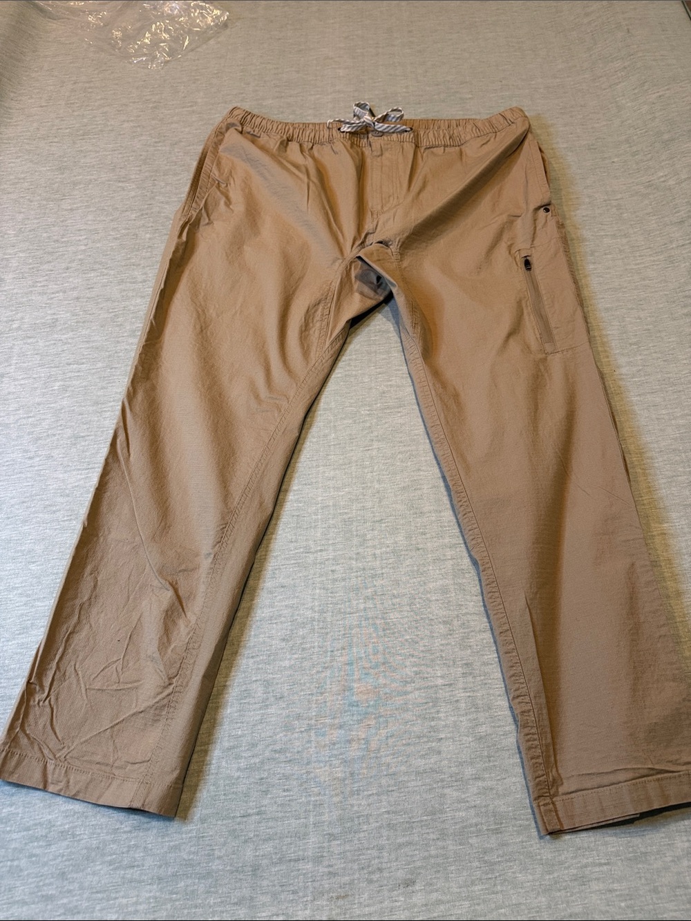 George Men's Cargo Drawstring Pants in Tan